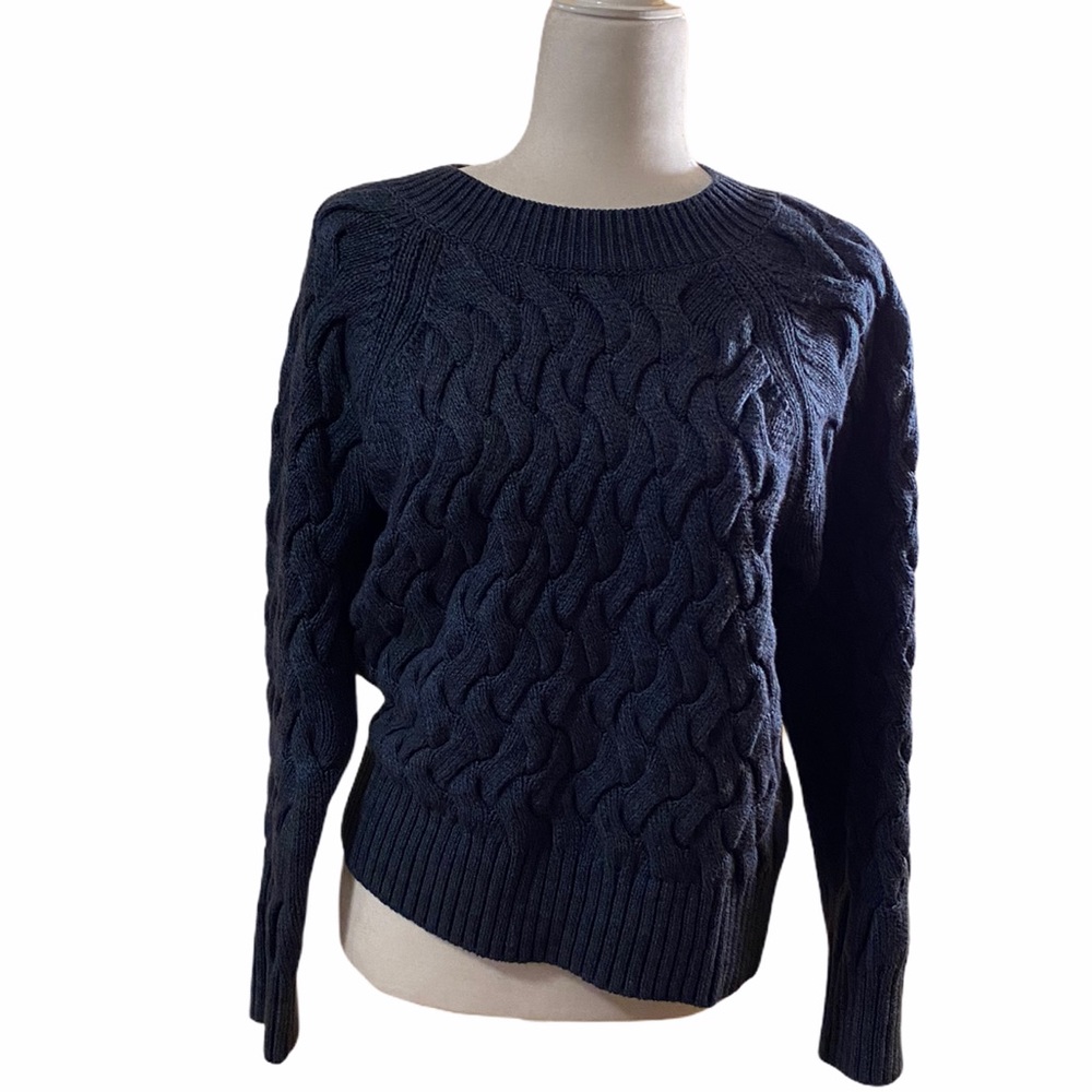 Gap Blue Cable Knit Sweater
